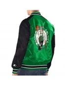 Kelly Green/Black Boston Celtics Renegade Varsity Satin Jacket Kelly Green/Black Boston Celtics Renegade Varsity Satin Jacket