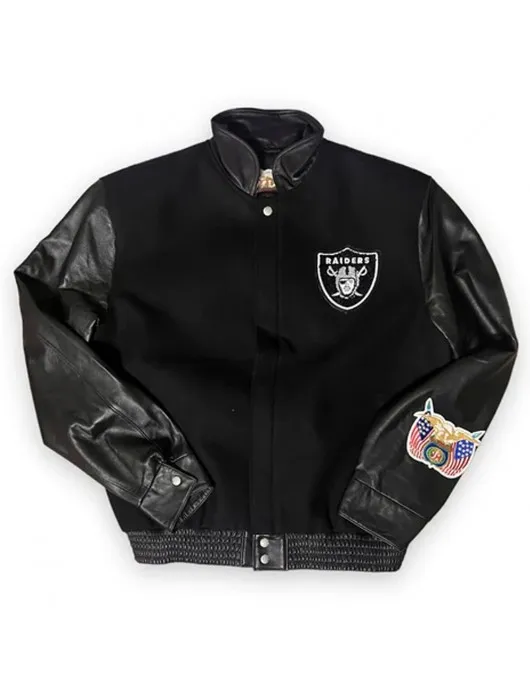 Las Vegas Raiders Varsity Wool & Leather Jacket