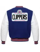 Los Angeles Clippers Varsity Basketball Blue and White Jacket