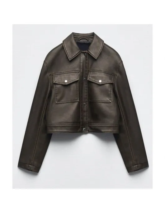 Love Is Blind Micah Lussier Cropped Leather Jacket Love Is Blind Micah Lussier Cropped Leather Jacket