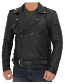 Lucas Asymmetrical Black Motorcycle Leather Jacket Men Lucas Asymmetrical Black Motorcycle Leather Jacket Men