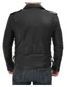 Lucas Asymmetrical Black Motorcycle Leather Jacket Men Lucas Asymmetrical Black Motorcycle Leather Jacket Men