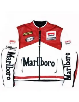 Retro Racing Leather Jacket