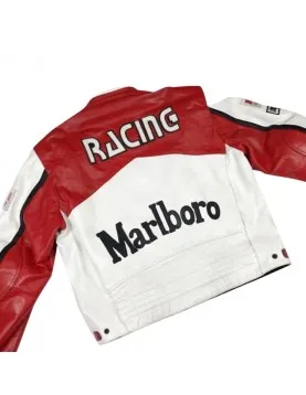 Retro Racing Leather Jacket
