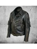 Men's Premium Cowhide Leather Motorcycle Jacket
