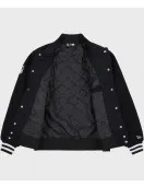 Mens Raiders Black Varsity Jacket Mens Raiders Black Varsity Jacket