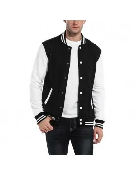 Mens Slim Fit Varsity Baseball Jacket