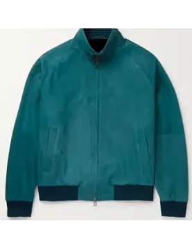 Men’s Bomber Rain System Piana Suede Jacket