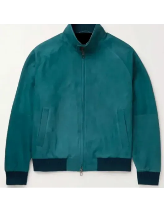 Men’s Bomber Rain System Piana Suede Jacket