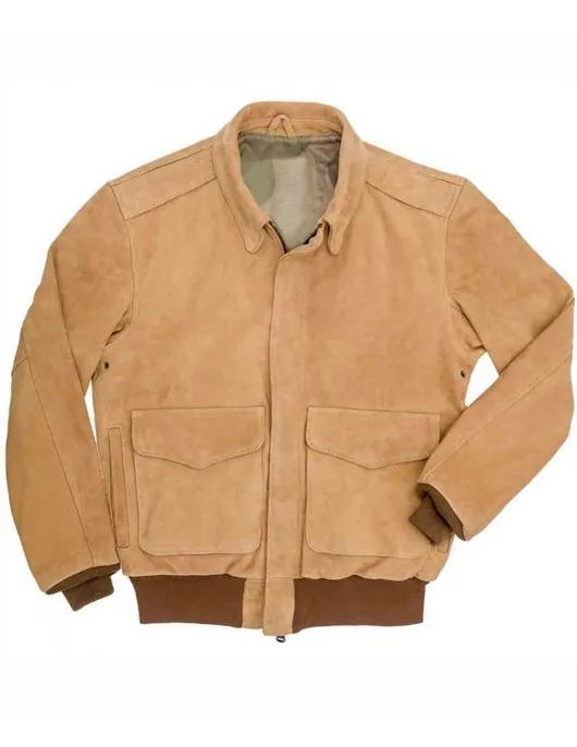 Men’s Gentleman Pilot A-2 Flight Brown Suede Jacket Men’s Gentleman Pilot A-2 Flight Brown Suede Jacket