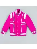 Milano Gamble Red Wool Varsity Jacket