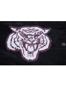 Morehouse College Classic Rib Black Satin Jacket