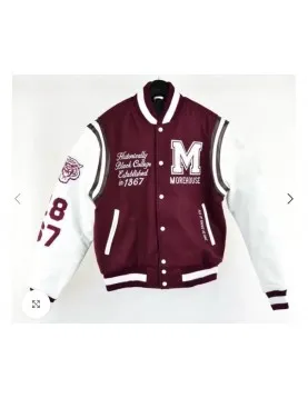 Morehouse College Maroon Letterman Jacket