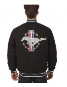 Mustang Varsity Wool Black Jacket Mustang Varsity Wool Black Jacket