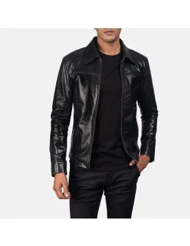 Mystical Black Leather Jacket