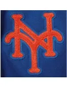 NY Mets 35th Anniversary Royal and Orange Varsity Jacket NY Mets 35th Anniversary Royal and Orange Varsity Jacket