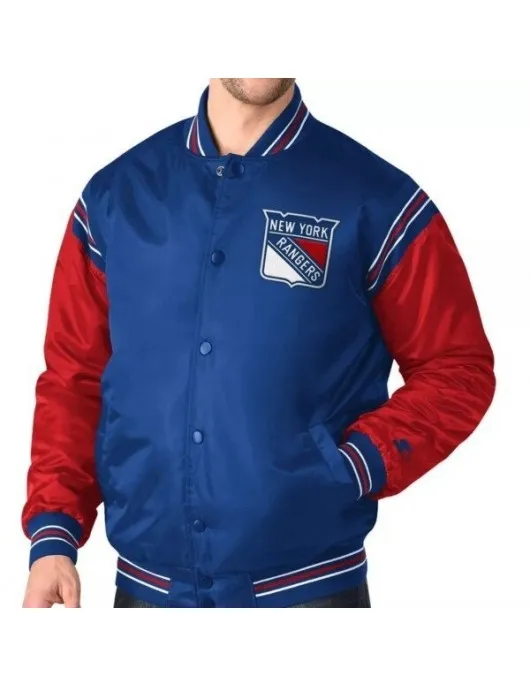 New York Rangers Full-snap Jacket New York Rangers Full-snap Jacket