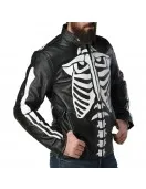 Red Skeleton Real Leather Jacket Red Skeleton Real Leather Jacket