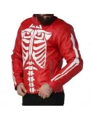 Red Skeleton Real Leather Jacket Red Skeleton Real Leather Jacket