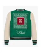 Rhude Green Varsity Jacket