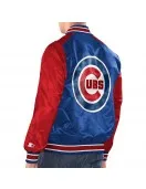 Royal/Red Chicago Cubs Renegade Varsity Satin Jacket Royal/Red Chicago Cubs Renegade Varsity Satin Jacket