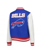 Royal/White Buffalo Bills Mash Up Varsity Jacket Royal/White Buffalo Bills Mash Up Varsity Jacket