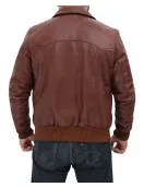 Steven Brown Leather Bomber Jacket Mens Steven Brown Leather Bomber Jacket Mens