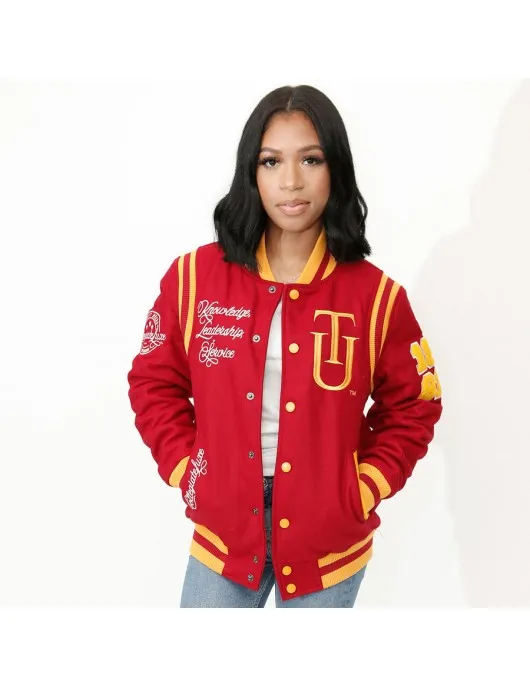 TUSKEGEE University Unisex Varsity Jacket TUSKEGEE University Unisex Varsity Jacket