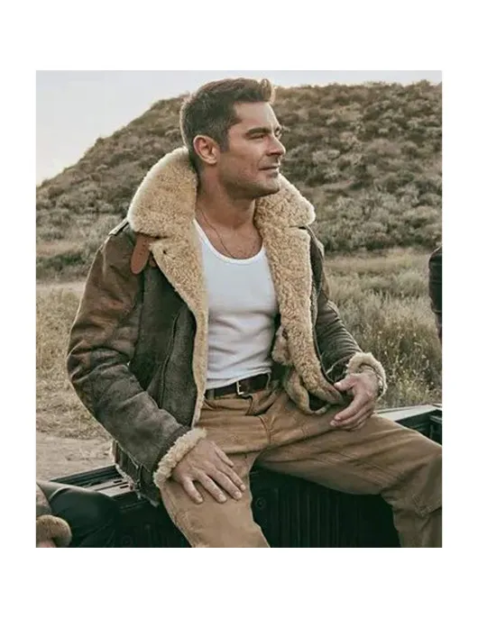The Iron Claw Zac Efron Leather Jacket
