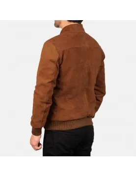 Tomchi Tan Suede Leather Jacket