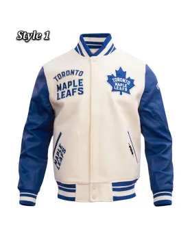 Toronto Maple Leafs Retro Classic Rib Varsity Jacket