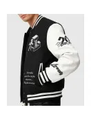 Tough Love Black and White Varsity Jacket