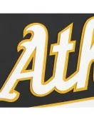 Varsity Oakland Athletics Black Leather Jacket Varsity Oakland Athletics Black Leather Jacket