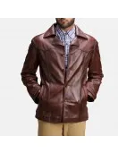 Vincent Alley Brown Leather Jacket Vincent Alley Brown Leather Jacket