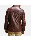 Vincent Alley Brown Leather Jacket Vincent Alley Brown Leather Jacket