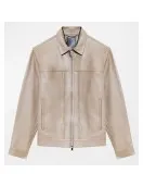 With Love Season 2 Desmond Chiam Beige Leather Jacket With Love Season 2 Desmond Chiam Beige Leather Jacket