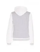 Women’s Letterman White Hoodie