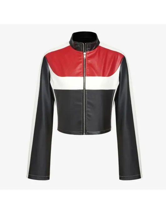 Adéla Jergová Pop Star Academy Leather Jacket Adéla Jergová Pop Star Academy Leather Jacket