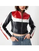 Adéla Jergová Pop Star Academy Leather Jacket Adéla Jergová Pop Star Academy Leather Jacket