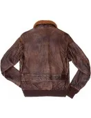 Men's Air Force G2 USAF Brown Pilot Aviator Fur Colar Flight Bomber Jacket Men's Air Force G2 USAF Brown Pilot Aviator Fur Colar Flight Bomber Jacket