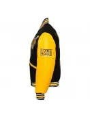 Alabama State University Black and Gold Varsity Jacket - Unisex Wool & Leather Alabama State University Black and Gold Varsity Jacket - Unisex Wool & Leather