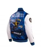 All Star Game 2024 Men's Wool Varsity Jacket Midnight Navy Royal All Star Game 2024 Men's Wool Varsity Jacket Midnight Navy Royal