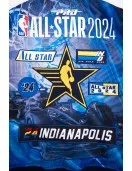 All Star Game 2024 Men's Wool Varsity Jacket Midnight Navy Royal All Star Game 2024 Men's Wool Varsity Jacket Midnight Navy Royal