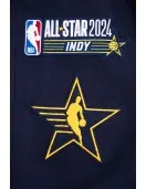 All Star Game 2024 Men's Wool Varsity Jacket Midnight Navy Royal All Star Game 2024 Men's Wool Varsity Jacket Midnight Navy Royal