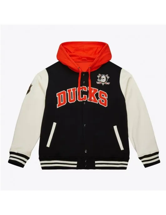 Anaheim Ducks Rinkside Varsity Fleece Jacket Anaheim Ducks Rinkside Varsity Fleece Jacket