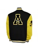 Appalachian State Mountaineers Fleece Black and Gold Varsity Jacket