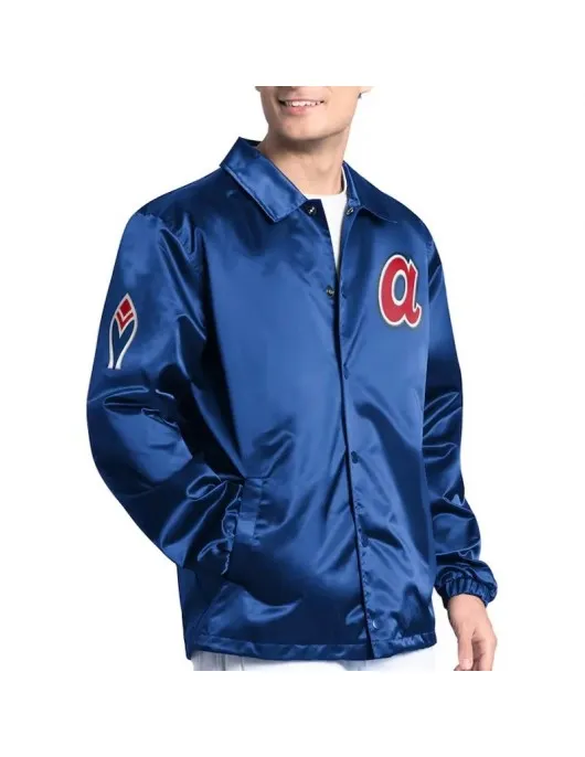 Atlanta Braves Point Man Coaches Royal Jacket