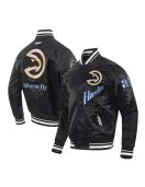 Atlanta Hawks 2024/25 City Edition Chenille Black Satin Jacket
