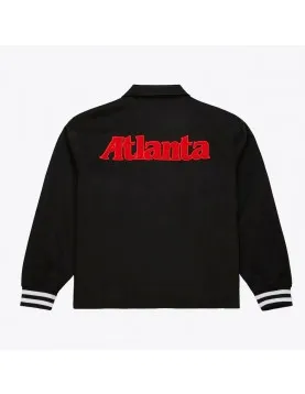 Atlanta Hawks Oversweep Black Varsity Wool Jacket