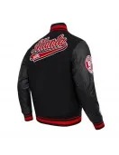 Atlanta Hawks Script Tail Classic Rib Varsity Jacket